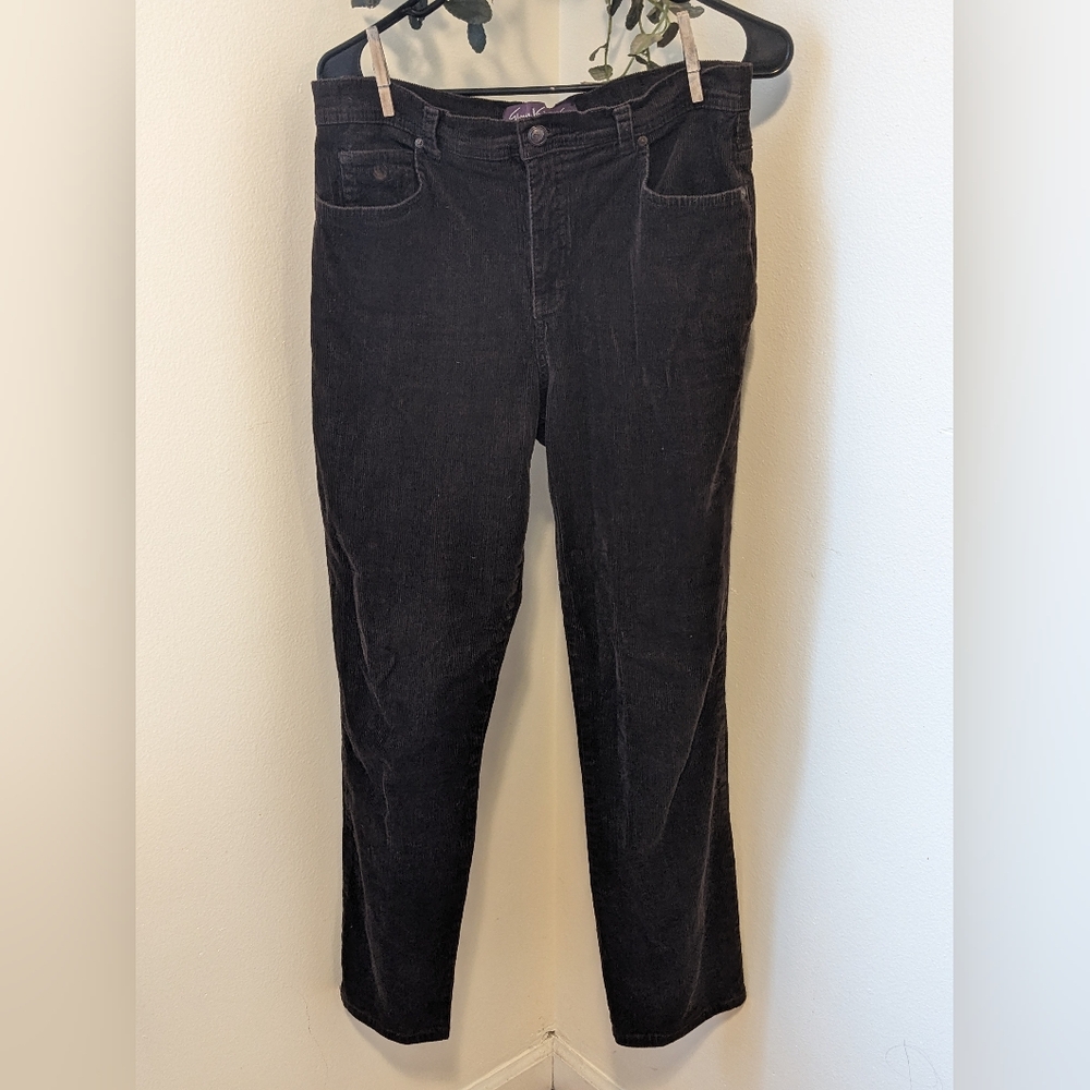 Gloria Vanderbilt Dark Brown Corduroy Pants